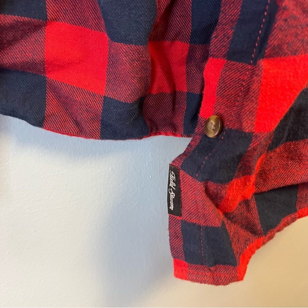 Field & Stream Button Down Red & Blue Plaid Women… - image 3